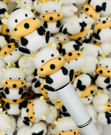 3D Cartoon Cow Beads