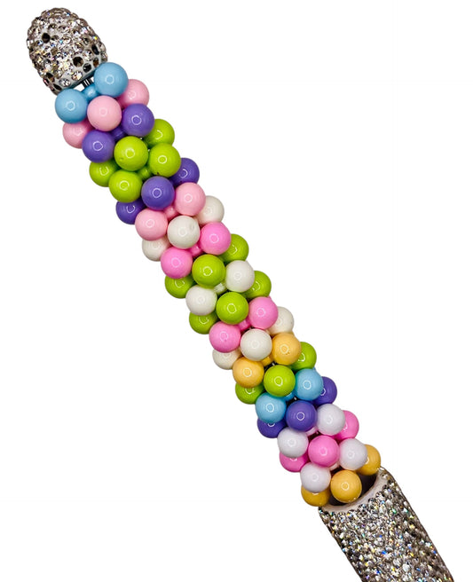 Pastel Pearl Flower Spacer Beads | Glossy Acrylic 4-Petal Spacer Beads | DIY Beadable Pens, Jewelry & Crafts