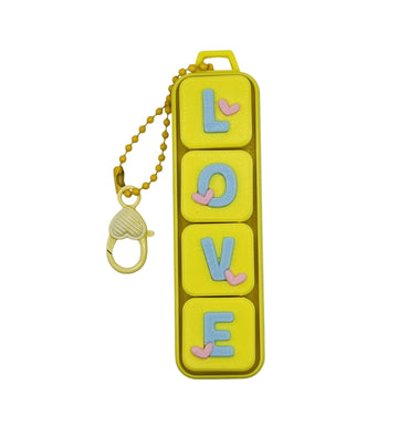 LOVE Clicker Keychain | 3D Printed Sensory Fidget Toy | Pocket Clicker | Backpack & Keychain Accessory