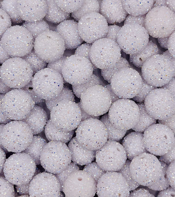 White Sugar Rhinestone Beads