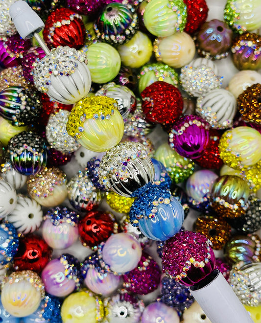 Glam Acorn Beads Multi-Color for Pens & Crafts
