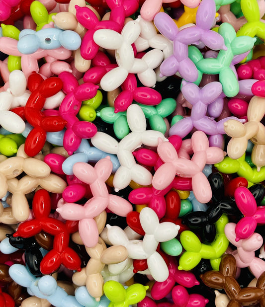 Colorful Balloon Dog Beads