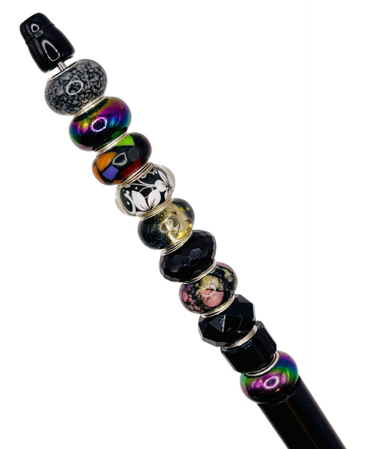 Midnight Mix Large Hole Spacer Beads – Fits Beadable Pens