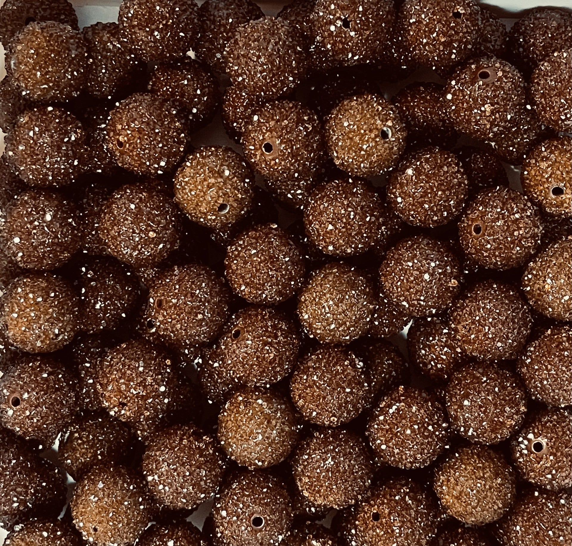 Mocha Sugar Rhinestone Bead!