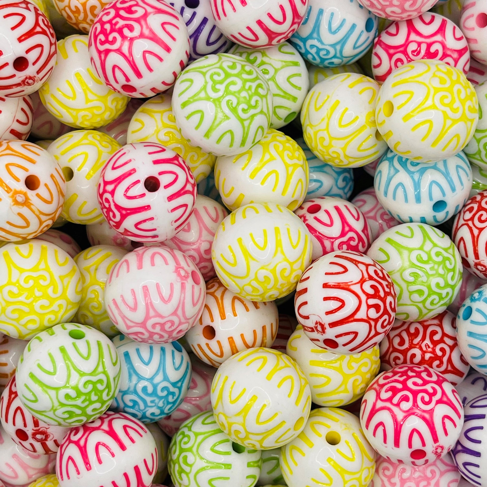 Bubblegum Beads Ornate Pattern