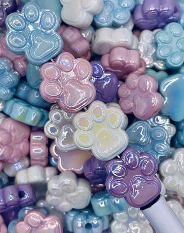Pastel Cat Paw Beads