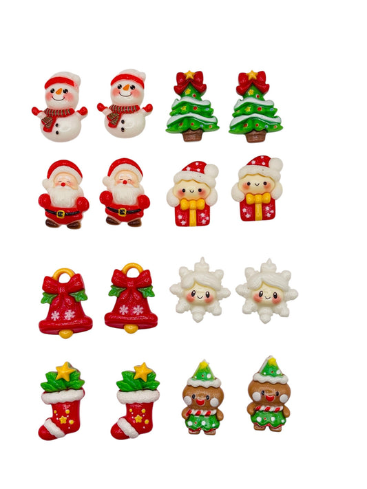 Holiday Cheer Charm Assortment: Santa, Snowmen, Gingerbread & Festive Icons