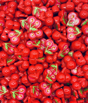 Glossy Cherry Charms