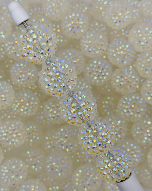 Crystal Cascade: Clear AB Rhinestone Beads