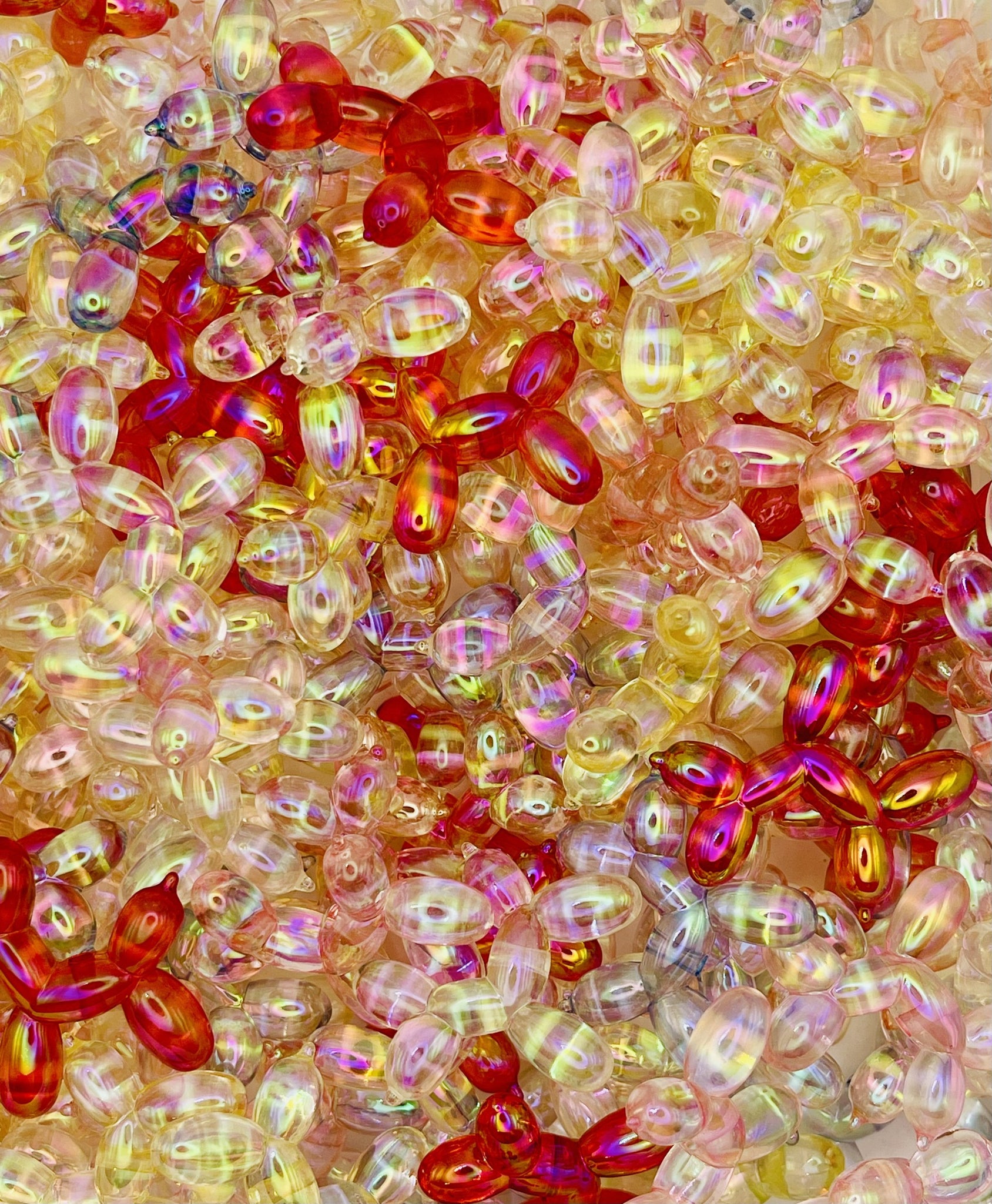 Clear Balloon Dog Beads