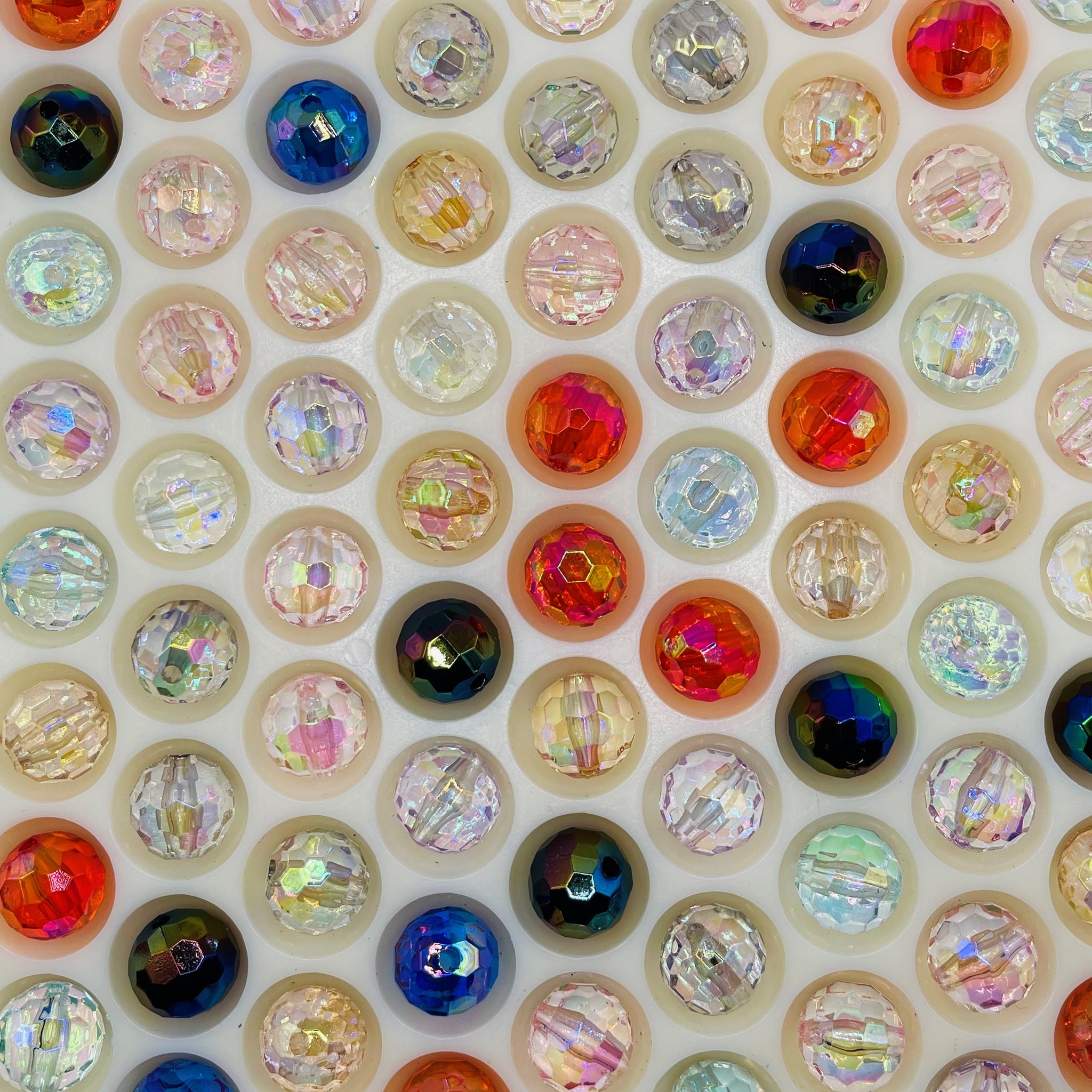 Shiny AB disco ball beads