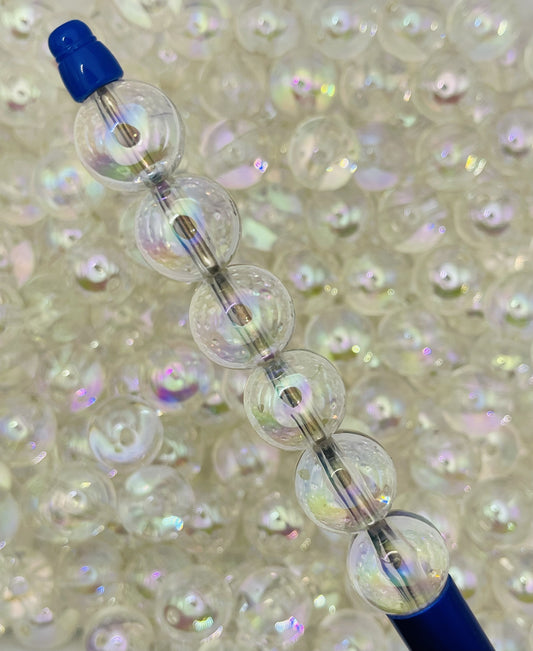 Clear Iridescent Beads - Subtle Elegance for Crafting
