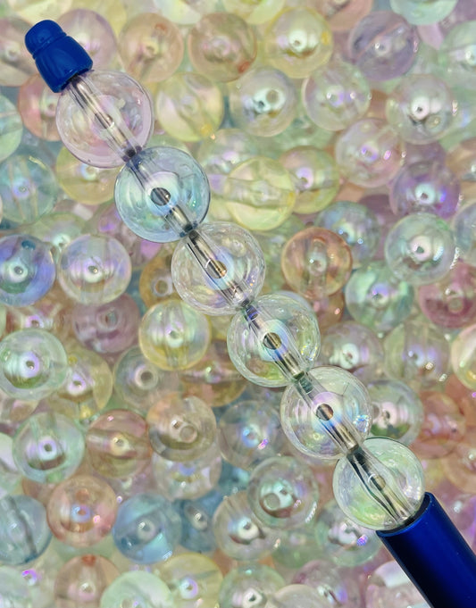 Pastel Iridescent Beads - Radiant Elegance for Crafting