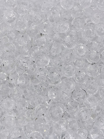 Crystal-Like Faceted Spacer Beads – Elegant Clear Beads for DIY Pens & Jewelry