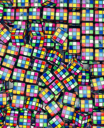 Color Block Cube Beads – Retro Acrylic Square Beads for Pens & DIY Crafts