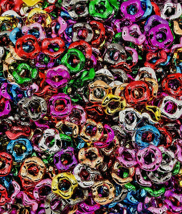 Colorful Metallic Wavy Spacer Beads – Fits Beadable Pens