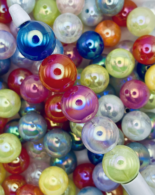 Iridescent Bubble Beads