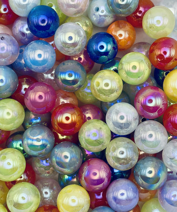 Iridescent Bubble Beads