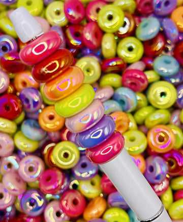 Colorful Donut Spacer Beads
