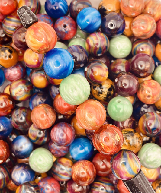 Galaxy Swirl Beads – Cosmic Colors for Jewelry & DIY Creations