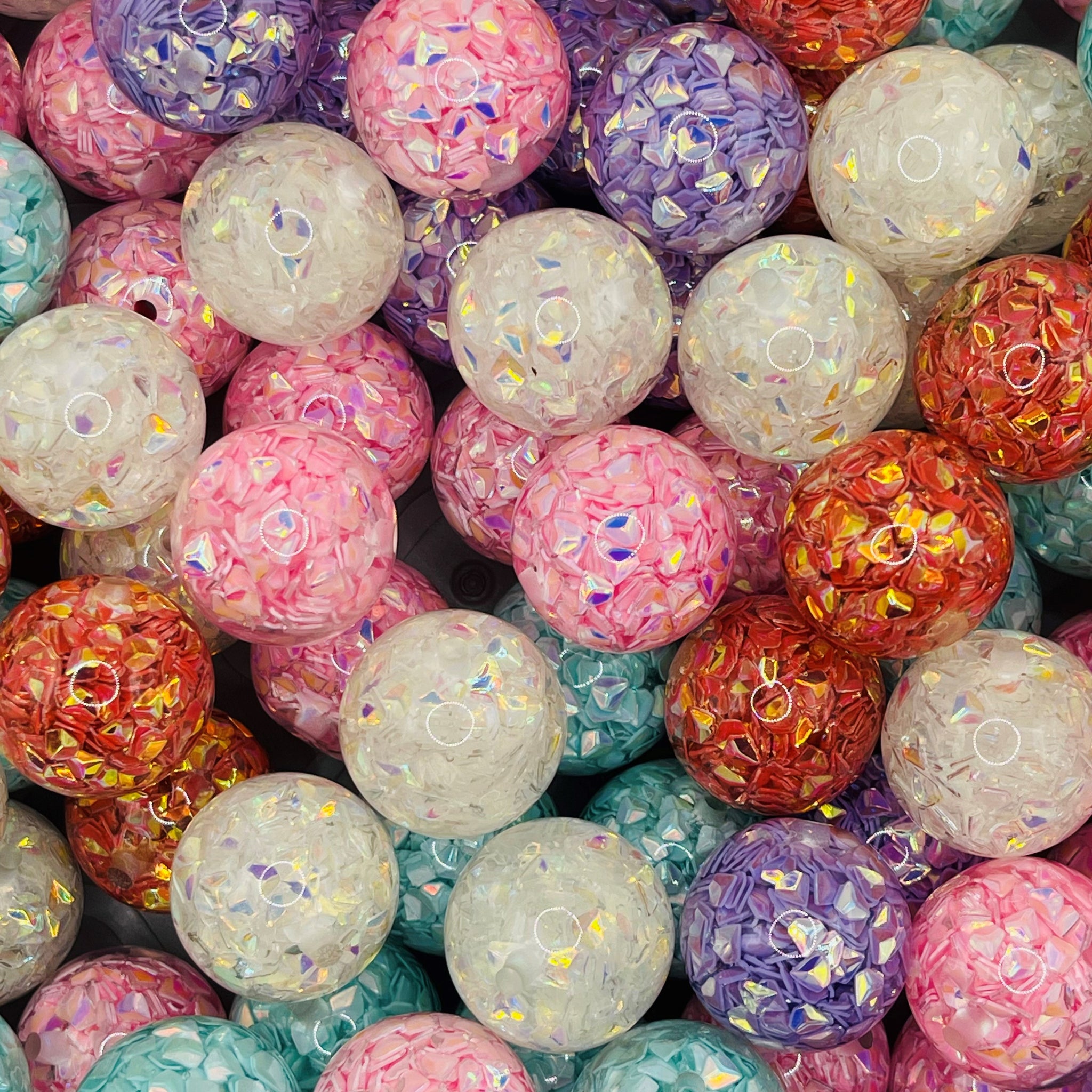 Lampwork Beads Glitter Round Bead