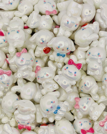 Pup Parade Beads – Iridescent Puppy Charms with Bows!