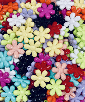 Glossy Daisy Flower Beads