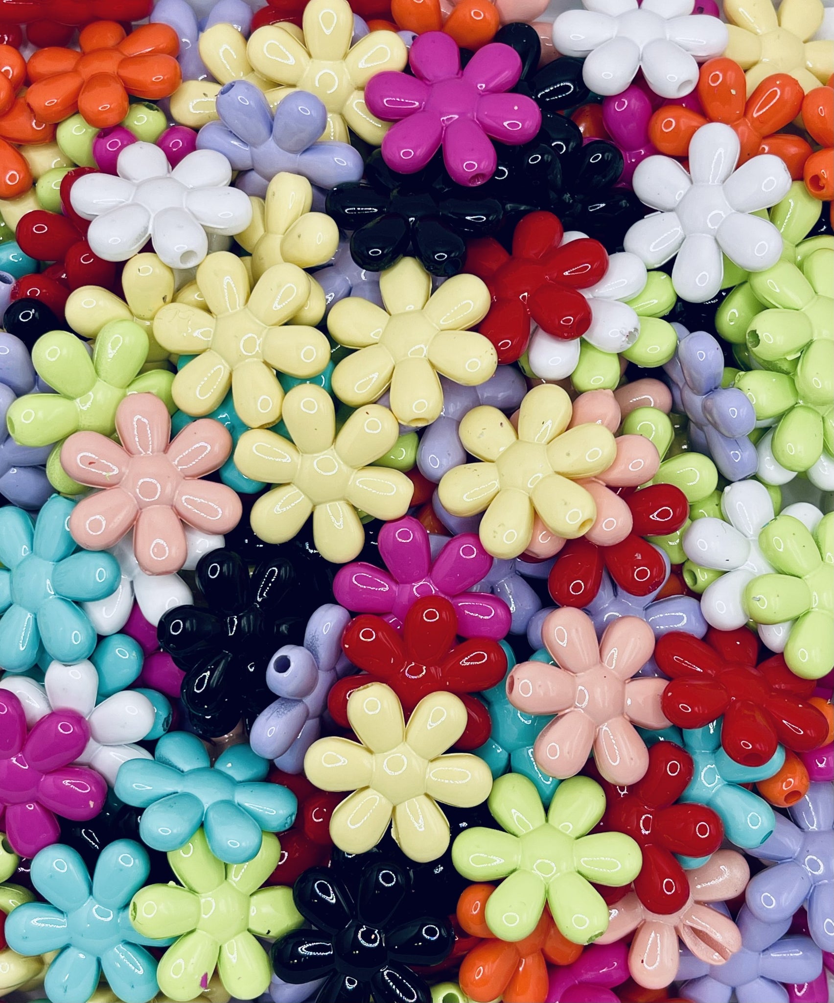 Chunky Daisy Flower Beads