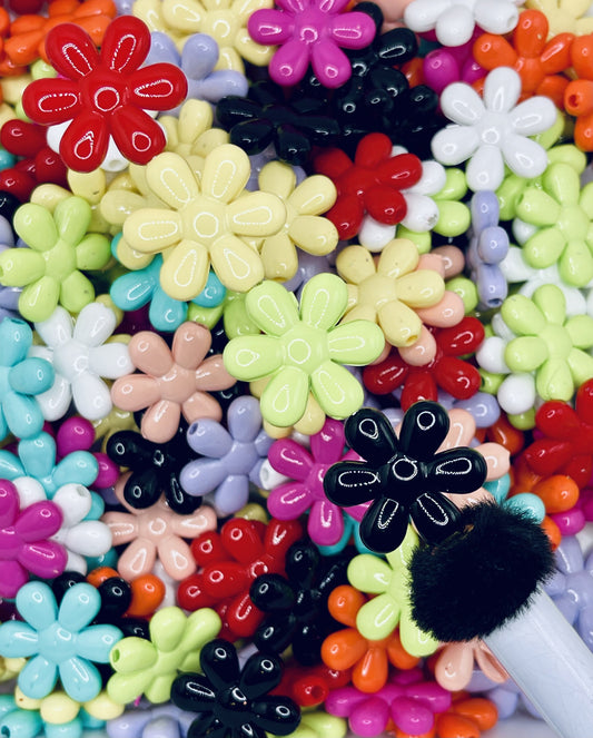 Chunky Daisy Flower Beads
