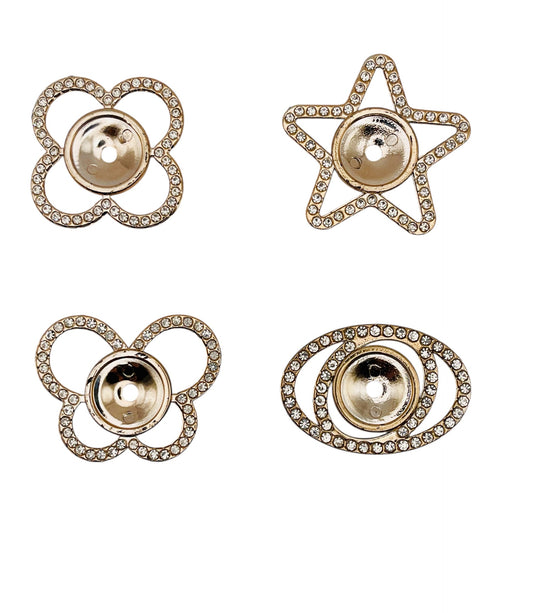 Sparkling Rhinestone Spacer Set