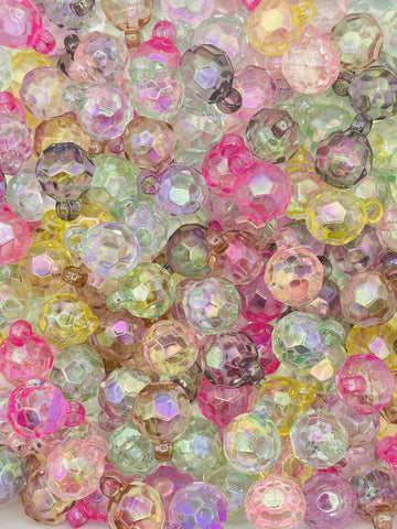 Faceted Disco Pendant Bead Mix