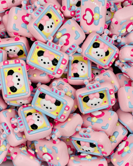 Doggy TV Beads - Cute Acrylic Beads for Jewelry & Crafting