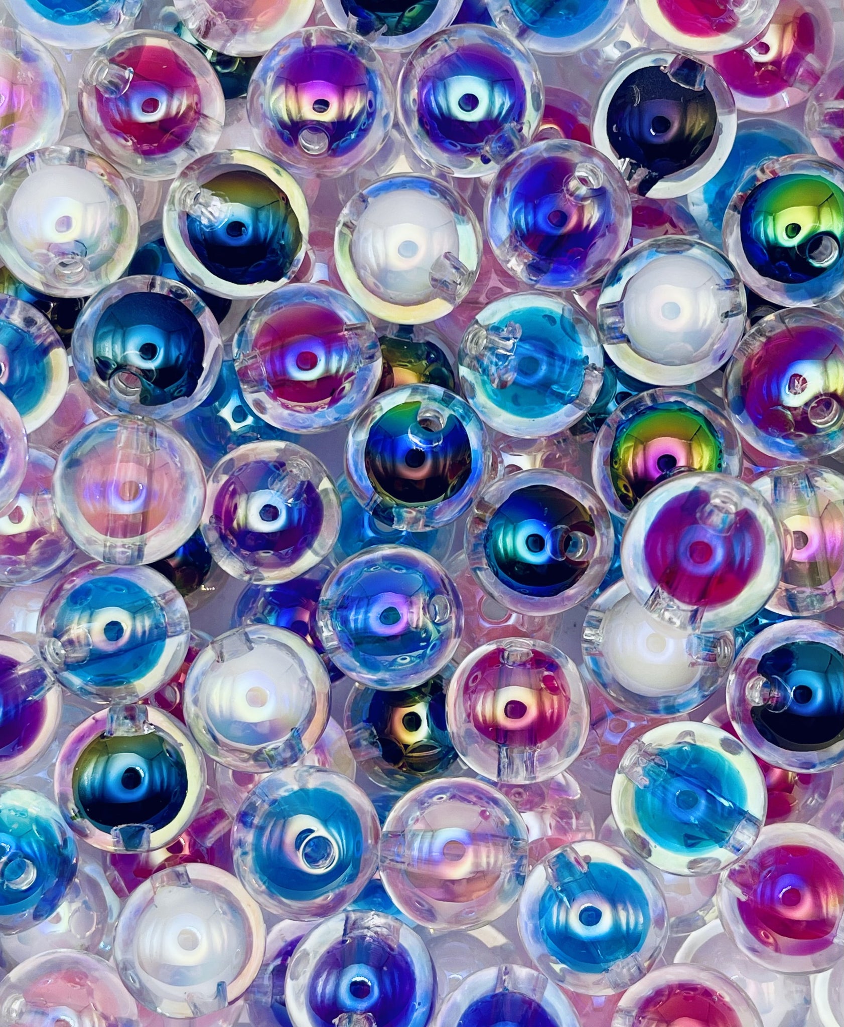 Double-Wall Iridescent Beads