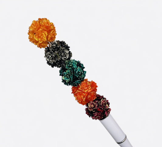 Fall Rose Cluster Beads