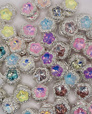 Crystal Flower Rhinestone Spacer Beads – Radiant Accents for Jewelry & Crafts