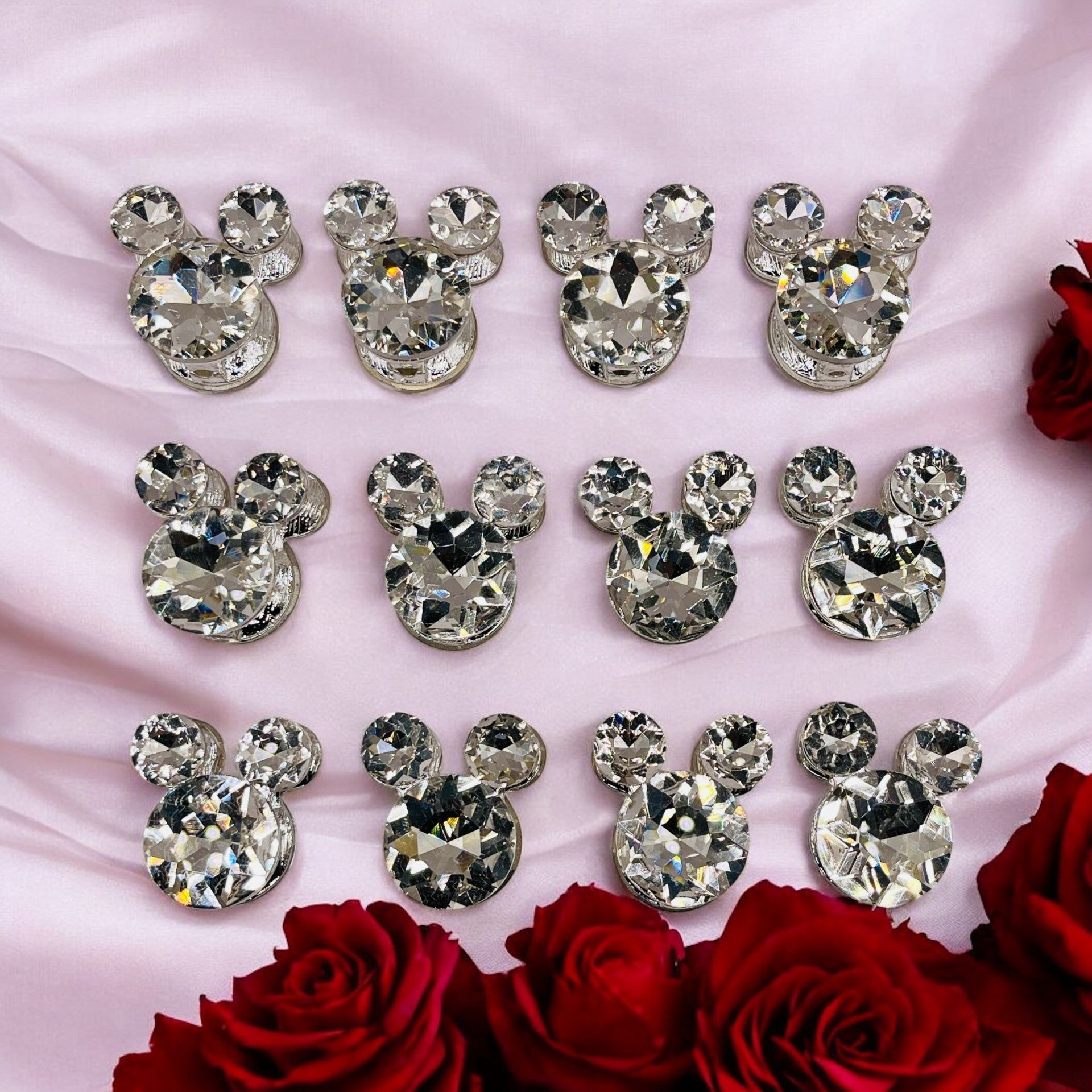 Crystal Mouse Head Beads – Oversized Rhinestone Beads for Statement DIY Projects!