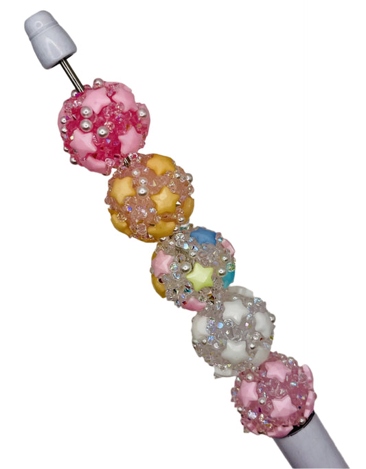 Sugar Star Beads with Pearls & Sparkle