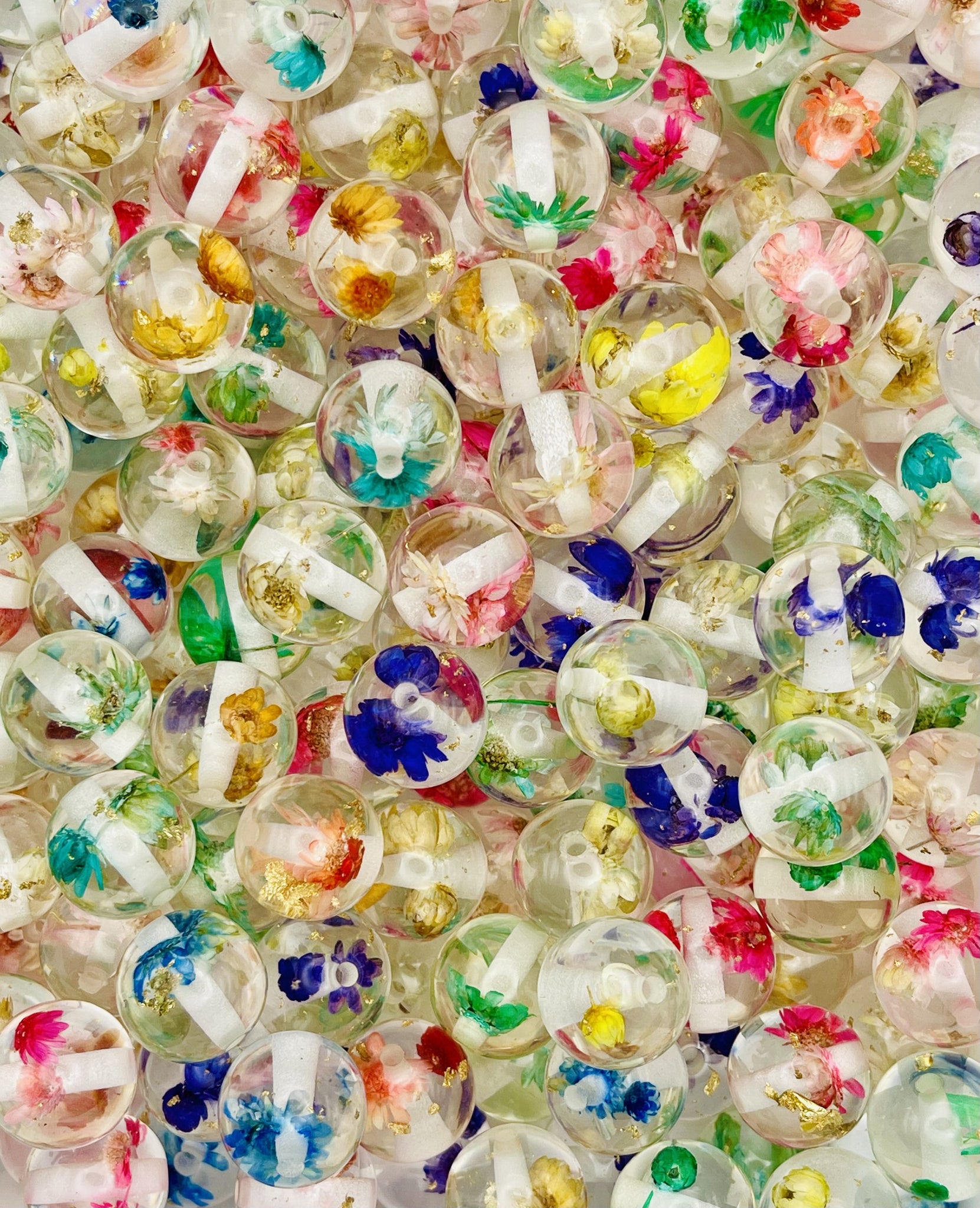 Real Dried Flower Beads