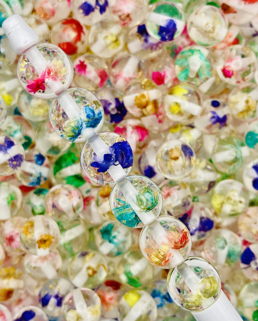 Real Dried Flower Beads