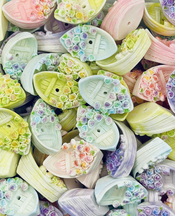 Pastel Flower Boat Beads
