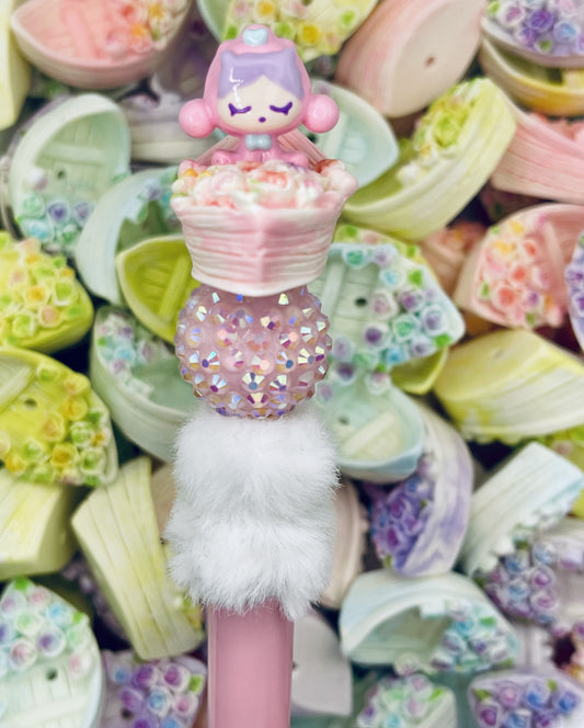 Pastel Flower Boat Beads