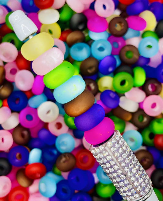 Frosted Cat Eye Spacer Beads  - Vibrant Matte Beads for Pens & DIY Jewelry