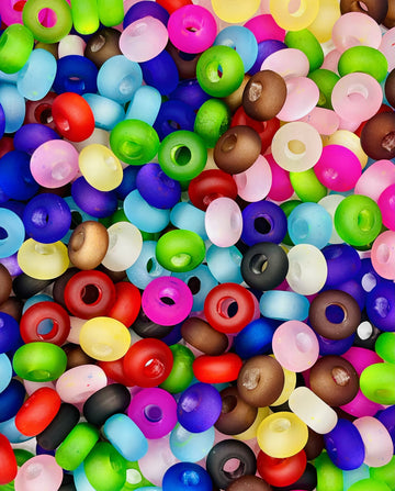 Frosted Cat Eye Spacer Beads