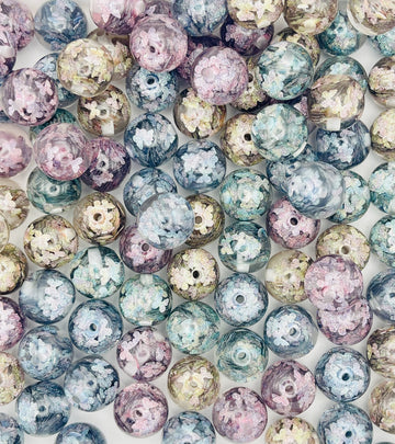Glitter Butterfly Beads
