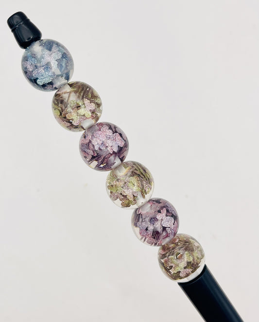 Glitter Butterfly Beads
