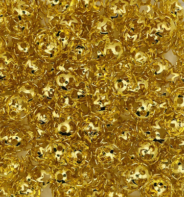 Gold Star Spacer Beads