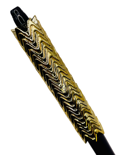 Gold ZigZag Spacer Beads – Metallic Spacers for Beadable Pens