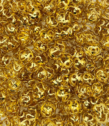 Gold Heart Spacer Beads