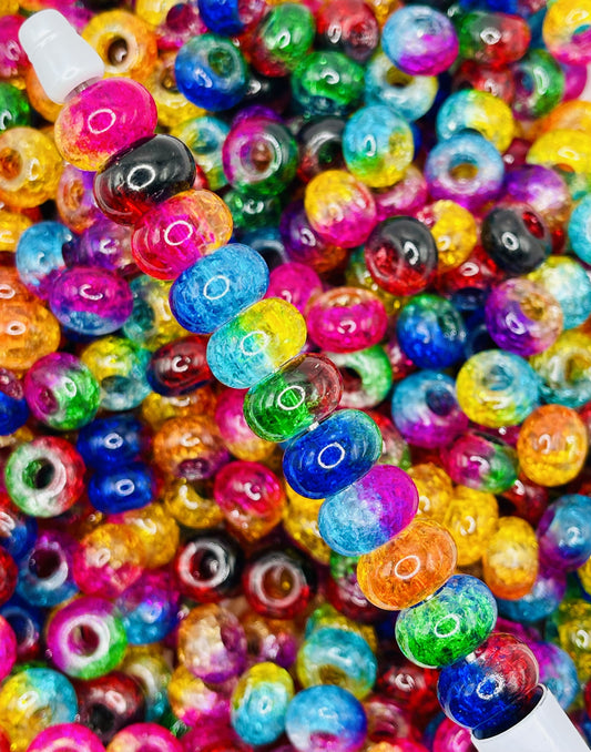Half-Tone Crackle Glass Bead Mix