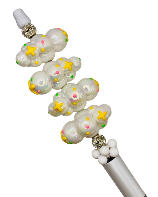 Hand-Painted Iridescent Cloud Beads | Large Pearl Bubble Beads | Acrylic Beads for Pens, Keychains & DIY Crafts